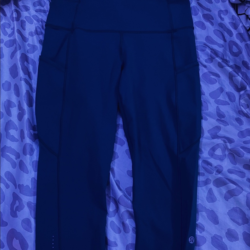 Cropped Dark Teal Lululemon Leggings